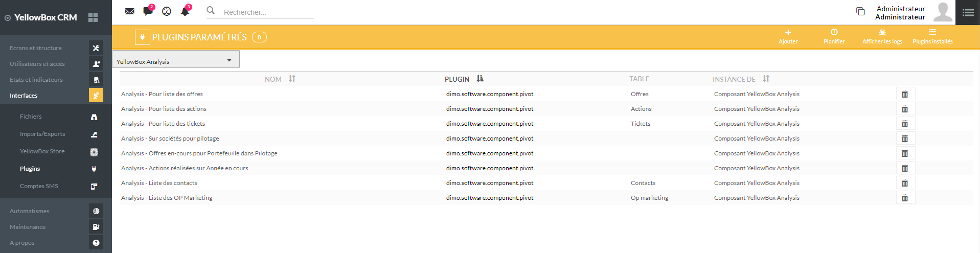 Ajout d&rsquo;un plugin paramétré