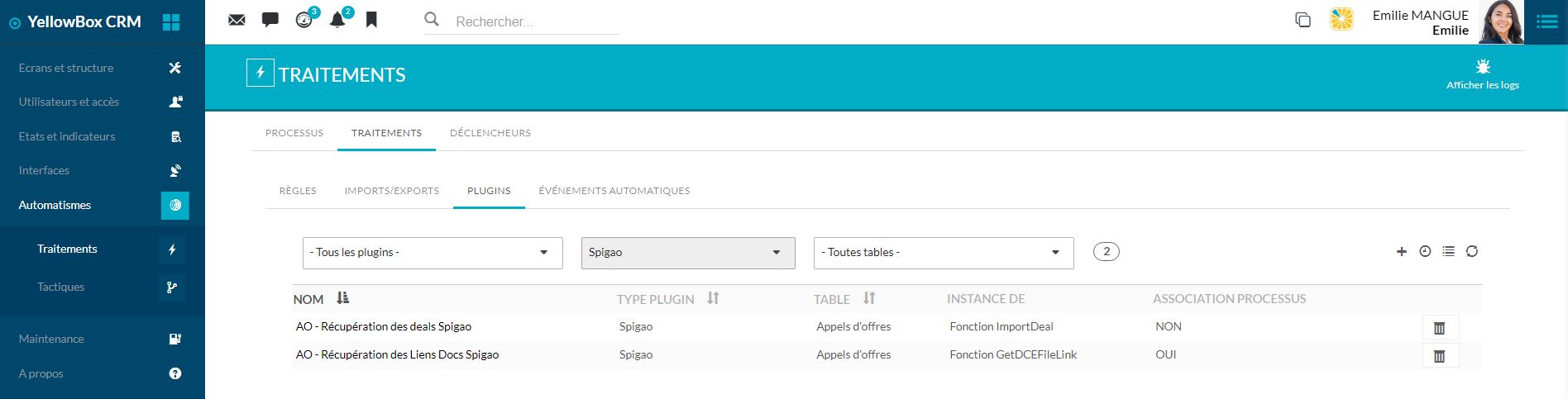 Ajout d&rsquo;un plugin paramétré