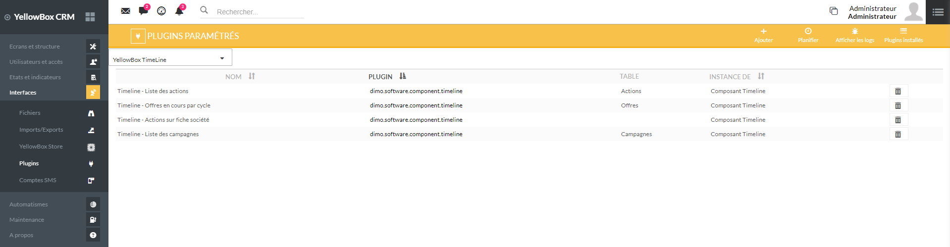 Ajout d&rsquo;un plugin paramétré