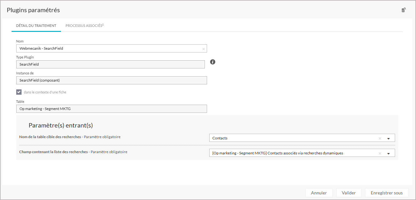 Plugin utilisation