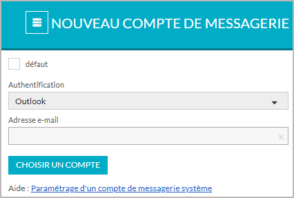 Compte système authentification simple