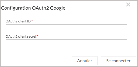 Compte système authentification Google
