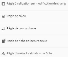 Ajout autres règles